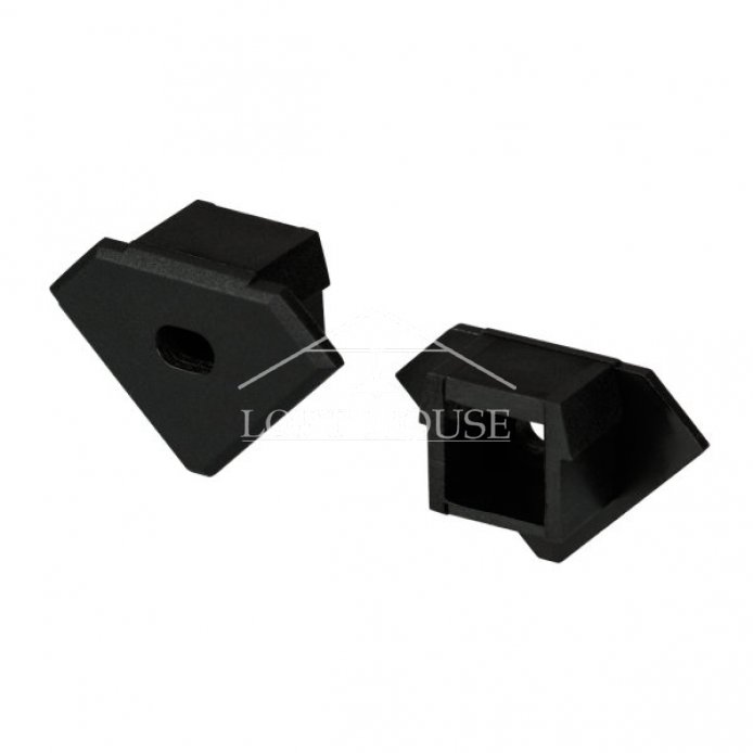 Заглушка для PDS45-T черная с отверстием (ARL, Пластик) 10 шт